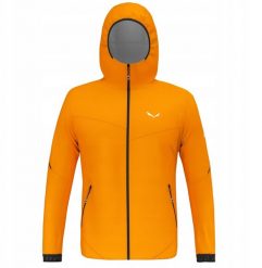 Kurtka z membraną Salewa Pedroc PTX 2,5L Light Jacket - turmeric. Kurtki męskie Salewa, l, bez wzorów, bez ramiączek, bez kaptura. Za 930.50 zł.