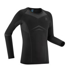 Koszulka termoaktywna narciarska męska Odlo Performance Evolution Warm. Czarne bielizna termoaktywna męska Odlo, l, bez wzorów, bez ramiączek, narciarskie. Za 289.99 zł.