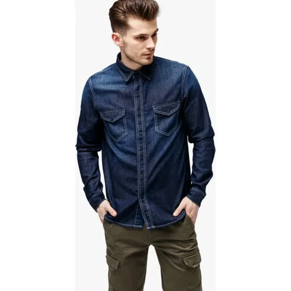 Timberland Koszula Ls Mumford River Denim Shirt Slim , szary, rozmiar XL. Szare koszule męskie Timberland, m, bez wzorów, z bawełny, bez kołnierzyka, bez ramiączek. W wyprzedaży za 269.99 zł.