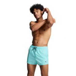 Męskie kąpielówki Puma, krótkie, Electric Mint. Zielone kąpielówki męskie Puma, m, bez wzorów. Za 173.99 zł.