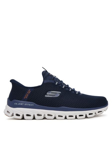 Skechers Sneakersy Glide-Step-Noxus 233010/NVY Granatowy. Niebieskie buty sportowe na co dzień męskie Skechers, m, bez wzorów, z materiału, bez ramiączek, bez kaptura. Za 269.99 zł.