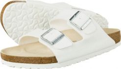 Birkenstock Klapki męskie Arizona 731 białe r. 46. Białe klapki i japonki męskie Birkenstock, bez wzorów. Za 310.33 zł.