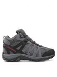 Merrell Trekkingi Accentor 3 Mid J135479 Szary. Szare buty trekkingowe męskie Merrell, bez wzorów, z materiału, bez zapięcia, trekkingowe. Za 419.99 zł.