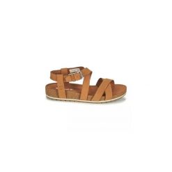 Sandały TIMBERLAND MALIBU WAVES 2 BAND SA Brązowy. Brązowe sandały męskie Timberland, ze skóry, bez zapięcia. Za 390.99 zł.