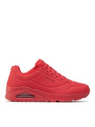 Skechers Sneakersy Uno Stand On Air 52458/RED Czerwony. Czerwone buty sportowe na co dzień męskie Skechers, m, bez wzorów, ze skóry, bez ramiączek, bez kaptura. Za 309.99 zł.