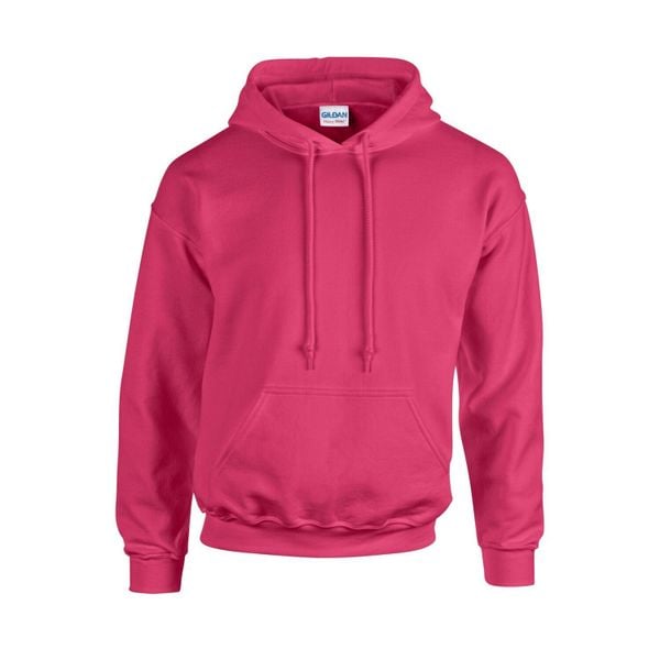 Bluza Z Kapturem Dla Dorosłych Unisex Heavy Blend. Czerwone bluzy nierozpinane męskie GILDAN, m, bez wzorów, z kapturem. Za 73.99 zł.