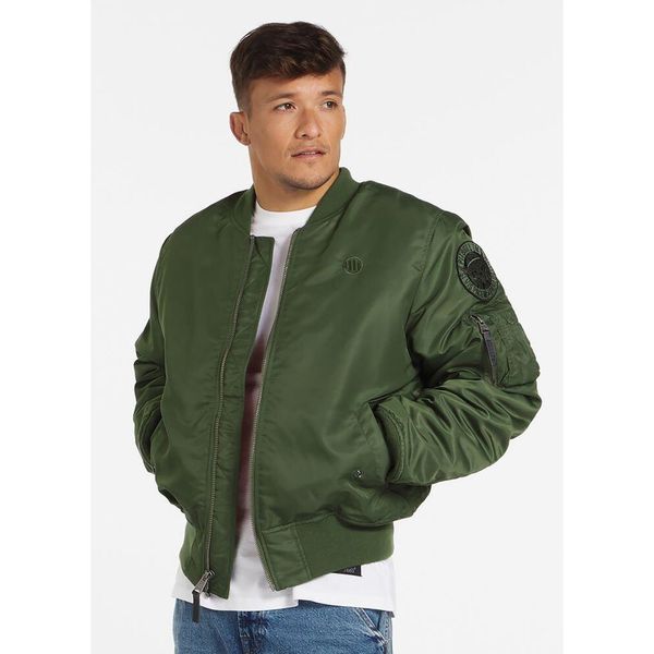 Kurtka przejściowa męska Pitbull MA-1 Verano. Zielone kurtki męskie PITBULL, m, bez wzorów, bez ramiączek, bez kaptura. Za 399.00 zł.