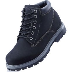 Kozaki sznurowane Sneakers bonprix czarny. Buty zimowe męskie marki bonprix. Za 139.99 zł.