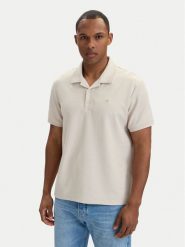 Calvin Klein Jeans Polo LV04RF205G Biały Regular Fit. Białe koszulki polo męskie Calvin Klein Jeans, m, bez wzorów, z bawełny, bez kołnierzyka, bez ramiączek. Za 329.99 zł.