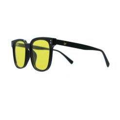 Okulary przeciwsłoneczne unisex – polaryzacyjne / UV400 (czarne/przezroczyste). Żółte okulary przeciwsłoneczne męskie SURF MONKEY, bez wzorów, sportowe. Za 179.95 zł.