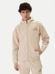 Adidas Bluza Z.N.E. KE4680 Beżowy Regular Fit. Brązowe bluzy rozpinane męskie ADIDAS, l, bez wzorów, z bawełny, bez ramiączek, bez kaptura. Za 459.99 zł.