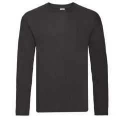 Męska Oryginalna Koszulka Z Długim Rękawem. Czarne koszulki męskie z długim rękawem Fruit of the Loom, m, bez wzorów, sportowe, bez kołnierzyka, bez ramiączek. Za 38.99 zł.