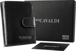4U Cavaldi Skórzany portfel męski średnich rozmiarów z systemem RFID - 4U Cavaldi NoSize. Portfele męskie 4U Cavaldi, bez wzorów. Za 91.82 zł.