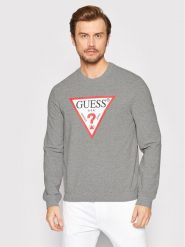 Guess Bluza Audley M2YQ37 K6ZS1 Szary Slim Fit. Szare bluzy nierozpinane męskie Guess, m, z aplikacjami, z bawełny, bez ramiączek, bez kaptura. Za 299.99 zł.