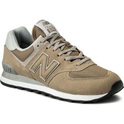 Sneakersy NEW BALANCE - ML574EBE Brązowy. Brązowe buty sportowe na co dzień męskie New Balance, z materiału. W wyprzedaży za 239.00 zł.