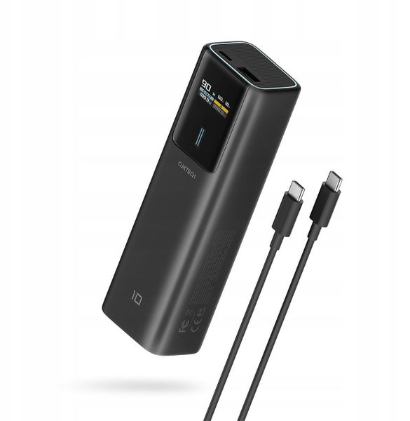 Powerbank Cuktech Powerbank CKPB100PGLBL 150W 10000mAh USB-C USB-A - czarny. Czarne powerbanki Cuktech. Za 159.99 zł.