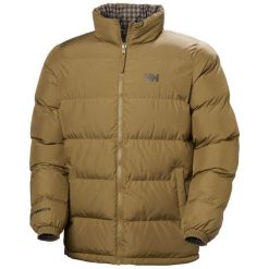 Kurtka puchowa Helly Hansen YU 23. Brązowe kurtki męskie Helly Hansen, m, bez wzorów, z puchu, bez ramiączek, bez kaptura. Za 815.50 zł.