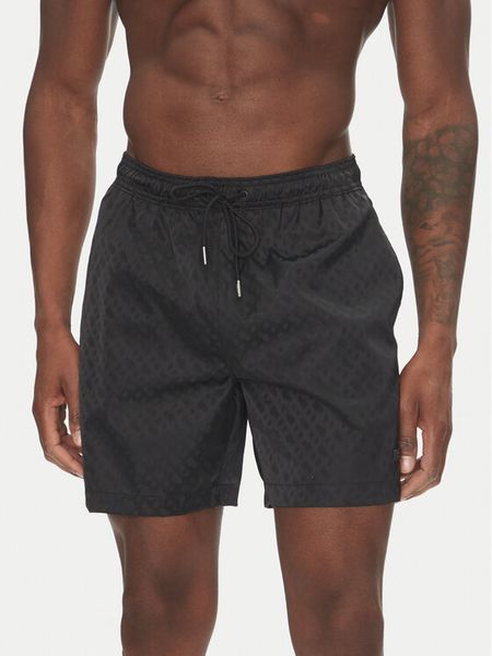 BOSS Szorty kąpielowe Jacques 50539313 Czarny Regular Fit. Czarne kąpielówki męskie Boss, m, bez wzorów, z syntetyku. Za 369.99 zł.