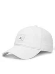 Calvin Klein Czapka z daszkiem Monologo Woven Patch Bb Cap LV04D5077G Biały. Białe czapki męskie Calvin Klein, bez wzorów, z bawełny. Za 169.99 zł.
