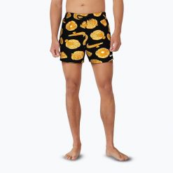 Szorty kąpielowe męskie Nike Multi Print 5" Volley. Czarne kąpielówki męskie Nike, m, bez wzorów. Za 189.99 zł.