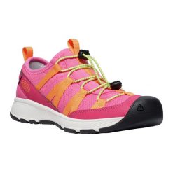 Buty juniorskie KEEN Motozoa Sneaker. Czerwone buty trekkingowe męskie Keen, bez wzorów, bez zapięcia, trekkingowe. Za 199.99 zł.