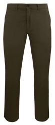 Męskie, Bawełniane Spodnie Typu Chinos - Victorio - Ciemny Brąz. Eleganckie spodnie męskie Victorio, bez wzorów, z bawełny. Za 269.00 zł.