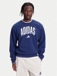 Adidas Bluza Collegiate JM1734 Niebieski Regular Fit. Niebieskie bluzy nierozpinane męskie ADIDAS, m, bez wzorów, z bawełny, bez ramiączek, bez kaptura. Za 199.99 zł.
