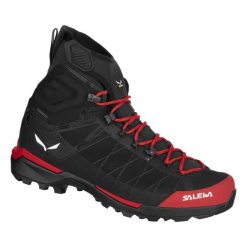 Buty Trekkingowe Męskie Salewa Ortles Light Mid Ptx. Czarne buty trekkingowe męskie Salewa, na zimę, bez wzorów, z nylonu, bez zapięcia. Za 1,134.00 zł.