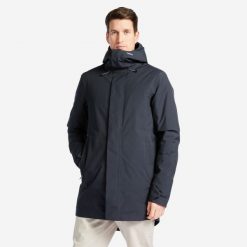 Ciepła parka żeglarska męska Tribord Sailing 300. Szare parki męskie TRIBORD, m, bez wzorów, z materiału, bez kaptura. Za 399.99 zł.
