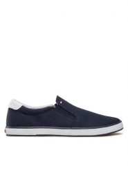 Tommy Hilfiger Tenisówki Harlow 2D FM0FM00597 Granatowy. Niebieskie trampki męskie Tommy Hilfiger, bez wzorów, z materiału, bez zapięcia. Za 199.99 zł.
