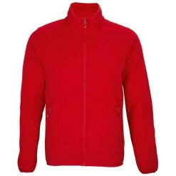 Męska Bluza Polarowa Factor Zapinana Na Zamek Błyskawiczny. Czerwone bluzy rozpinane męskie SOL'S, na zimę, m, bez wzorów, z polaru, sportowe, bez ramiączek, bez kaptura. Za 159.99 zł.