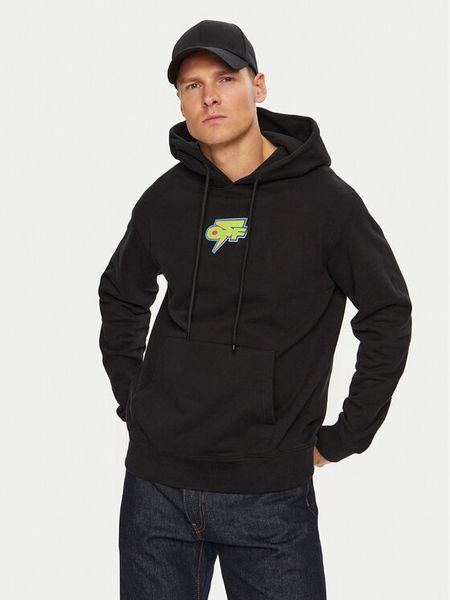 Off-White Bluza OMBB097F22FLE0061070 Czarny Regular Fit. Czarne bluzy nierozpinane męskie OFF-WHITE, m, bez wzorów, z bawełny, bez ramiączek, bez kaptura. Za 2,059.00 zł.