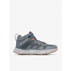 Buty turystyczne męskie Columbia Facet 75 Mid Outdry. Szare buty trekkingowe męskie Columbia, bez wzorów, sportowe, bez obcasa, bez zapięcia. Za 638.30 zł.