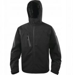 Kurtka z poliestru i elastanu, wodoodporna i oddychająca, 2 warstwy laminowane, kolor Czarny, rozmiar: S, TATR2NOPT. Czarne kurtki męskie DELTA PLUS, m, bez wzorów, z elastanu, bez ramiączek, bez kaptura. Za 357.75 zł.