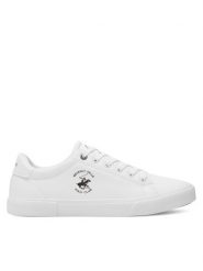 Beverly Hills Polo Club Tenisówki M-24MVS5002 Biały. Białe trampki męskie Beverly Hills Polo Club, bez wzorów, z syntetyku, bez zapięcia. Za 159.99 zł.