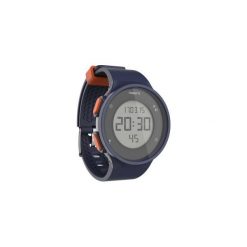 Zegarek do biegania W500 M niebiesko-pomarańczowy. Niebieskie zegarki męskie KALENJI, ze stali. Za 59.99 zł.