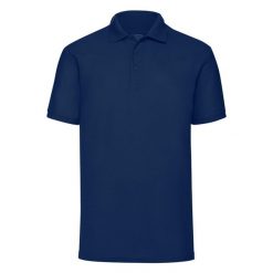 Męska Koszulka Polo 65/35. Niebieskie koszulki polo męskie Fruit of the Loom, m, bez wzorów, bez kołnierzyka, bez ramiączek. Za 59.99 zł.