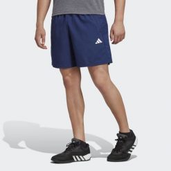 Spodenki krótkie treningowe męskie adidas Essentials. Białe buty treningowe męskie ADIDAS, bez wzorów, z materiału, bez zapięcia, na fitness i siłownię. Za 129.00 zł.