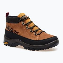 Buty turystyczne męskie Napapijri. Żółte buty trekkingowe męskie Napapijri, bez wzorów, bez zapięcia, trekkingowe. Za 389.99 zł.