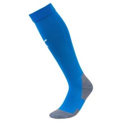 Getry piłkarskie Puma Liga Core Socks. Białe legginsy męskie Puma, bez wzorów, z bawełny, do piłki nożnej. Za 39.00 zł.