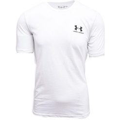 Koszulka Under Armour Sportstyle Left Chest Logo. Białe t-shirty sportowe męskie Under Armour, s, bez wzorów, sportowe, bez ramiączek. Za 169.00 zł.