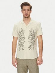 Blend Koszula 20717697 Beżowy Regular Fit. Brązowe koszule męskie Blend, l, bez wzorów, z bawełny, bez kołnierzyka, bez ramiączek. Za 129.99 zł.