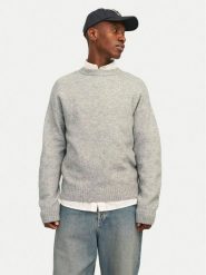 Jack & Jones Sweter Rollie 12215468 Szary Relaxed Fit. Szare kardigany męskie Jack & Jones, m, bez wzorów, z syntetyku, bez ramiączek. Za 179.99 zł.