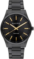 Zegarek męski PACIFIC-stalowy-szkło SZAFIR- BMB-1106-05. Szare zegarki męskie Perfect, szklane. Za 299.40 zł.