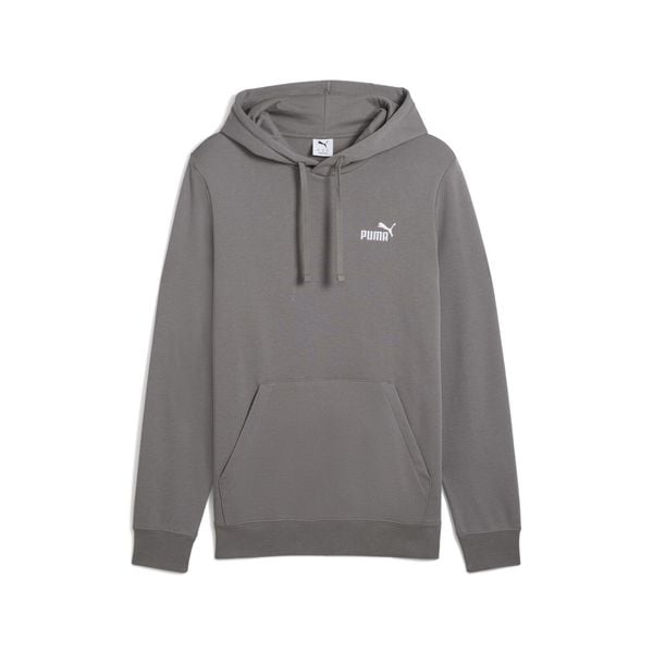 Bluza sportowa męska z kapturem Puma Essentials No. 1. Szare bluzy nierozpinane męskie Puma, m, bez wzorów, sportowe, bez ramiączek, z kapturem. Za 153.99 zł.