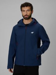 4F Kurtka przejściowa membrana 5000 męska - granatowa 3XL. Niebieskie kurtki męskie 4f, m, bez wzorów, bez ramiączek, bez kaptura. Za 299.99 zł.