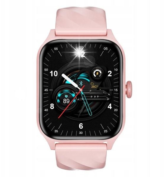Smartwatch Smartwatch Weofly Active różowy SpO, alarm, budzik, IP67, ABS+PC, IPS. Czerwone zegarki smartwatch NoName. Za 327.80 zł.