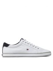 Tommy Hilfiger Tenisówki Harlow 1D FM0FM00596 Biały. Białe trampki męskie Tommy Hilfiger, bez wzorów, z materiału, bez zapięcia. Za 189.99 zł.