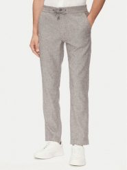 BOSS Spodnie materiałowe Sanderson-L 50536881 Brązowy Regular Fit. Brązowe spodnie na co dzień męskie Boss, bez wzorów, z materiału. Za 419.99 zł.