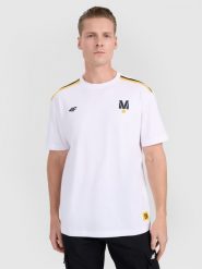 4F T-shirt regular z nadrukiem uniseks 4F x Drift Masters - biały XS. Białe t-shirty męskie 4f, m, bez wzorów, z bawełny, bez kołnierzyka, bez ramiączek. Za 119.99 zł.